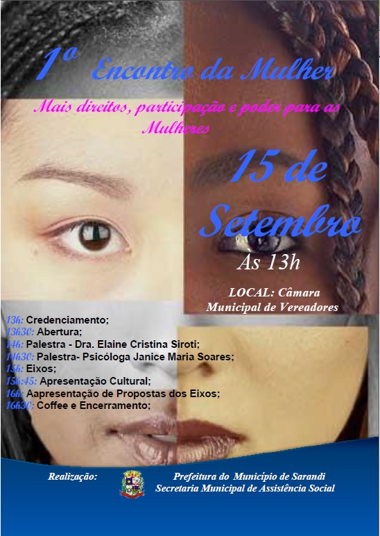 Assistência e CRAM  realizam o 1º Encontro da Mulher